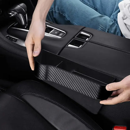 Car seat gap filler organizer