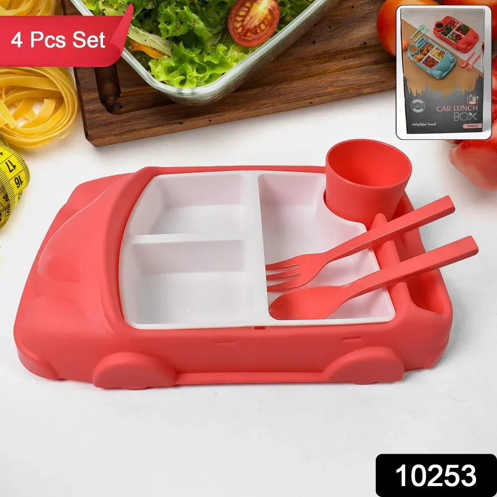 Car-shaped baby plate set - kitchen tool