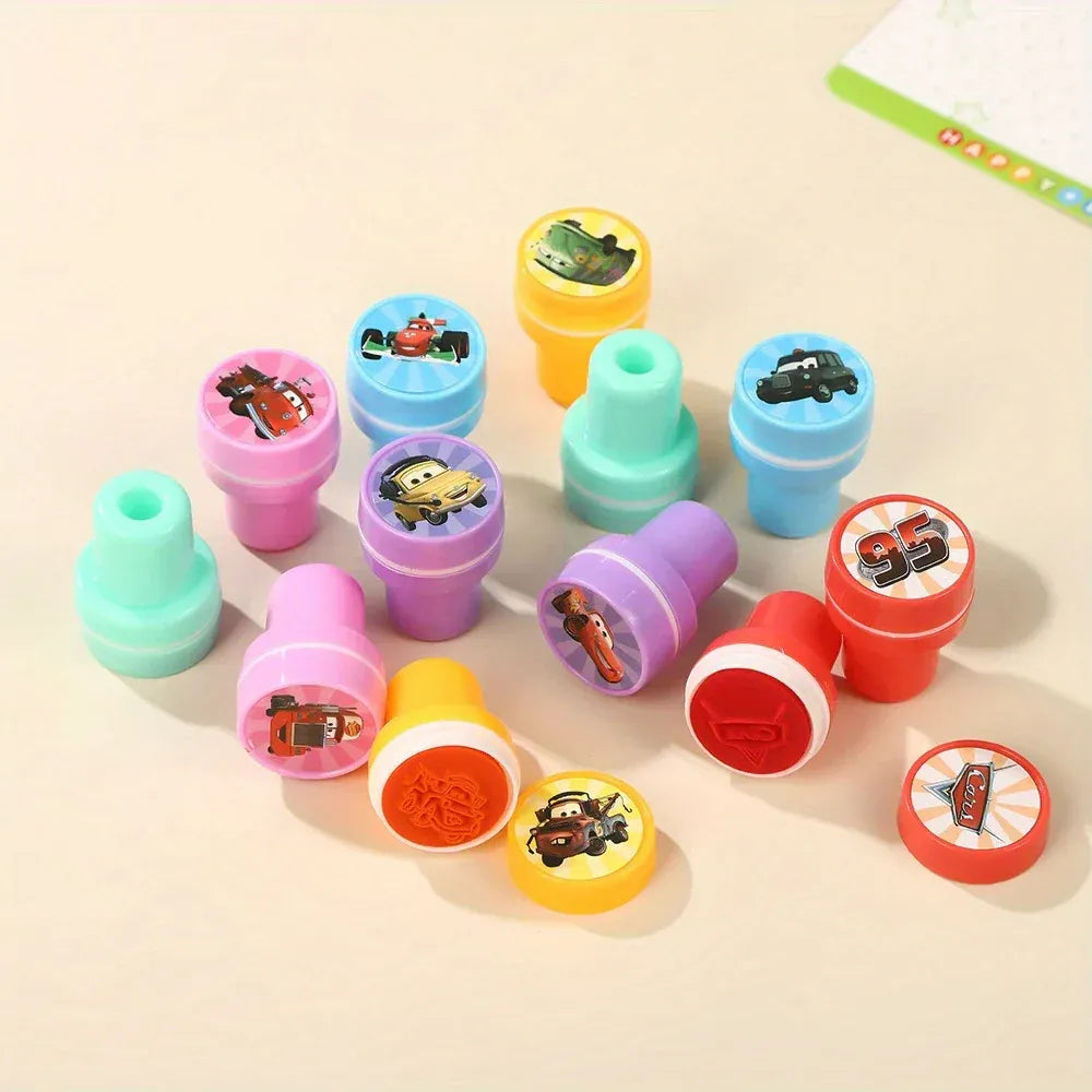 Car-themed stamp set