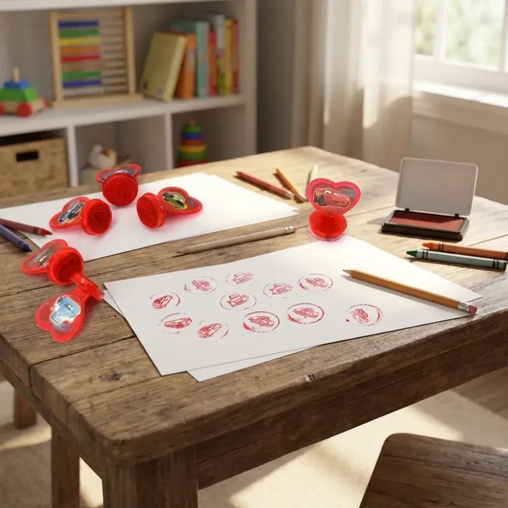 Car-themed stamp set - toys