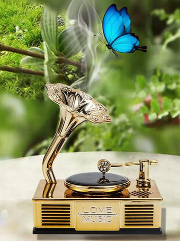 Car Vintage Phonograph Record Player Long Lasting Fragrance