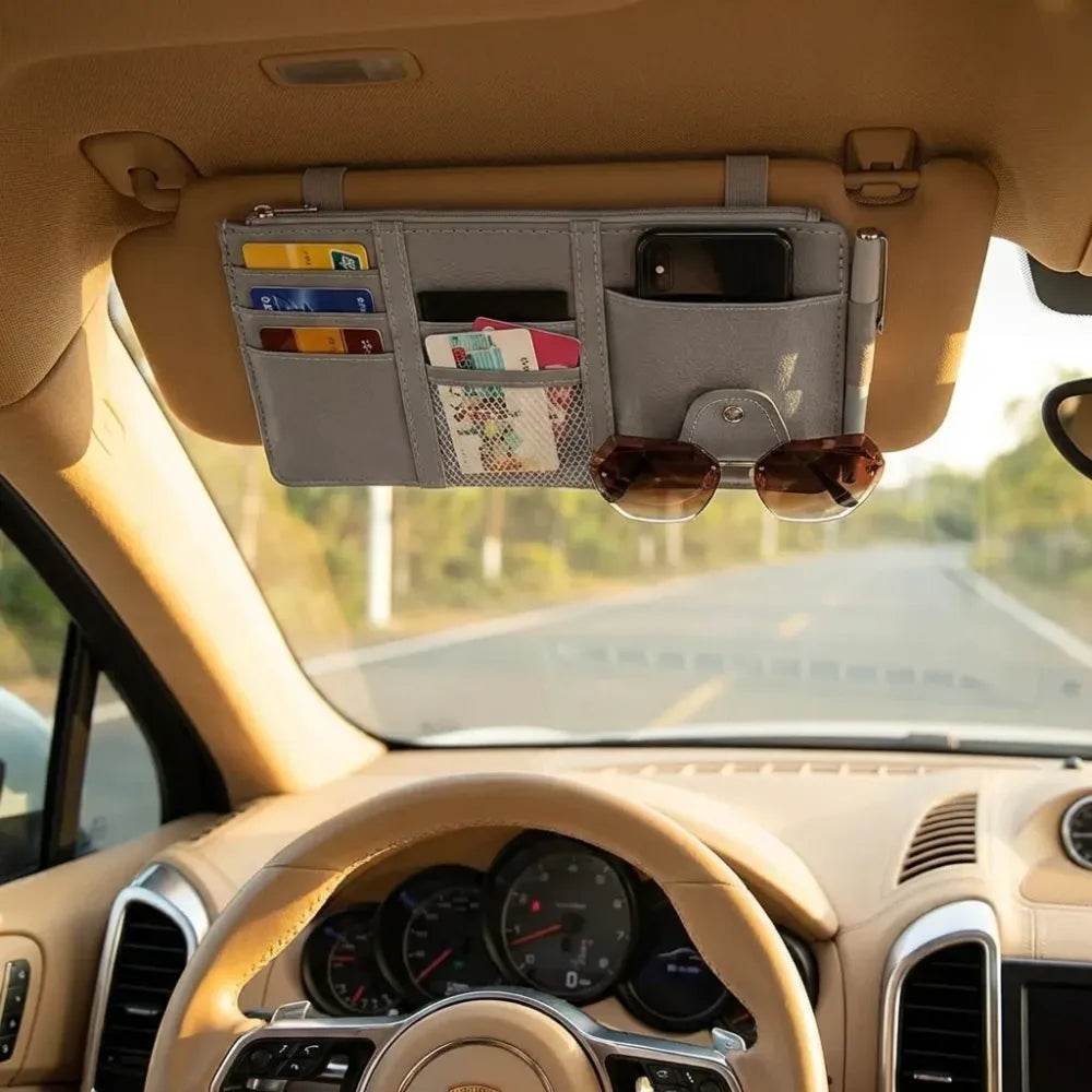 Car visor storage organizer - potential heroes