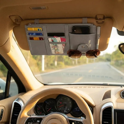 Car visor storage organizer - potential heroes