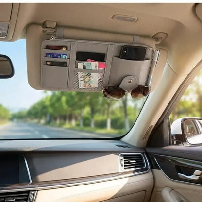 Car visor storage organizer - potential heroes