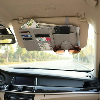 Car visor storage organizer - potential heroes