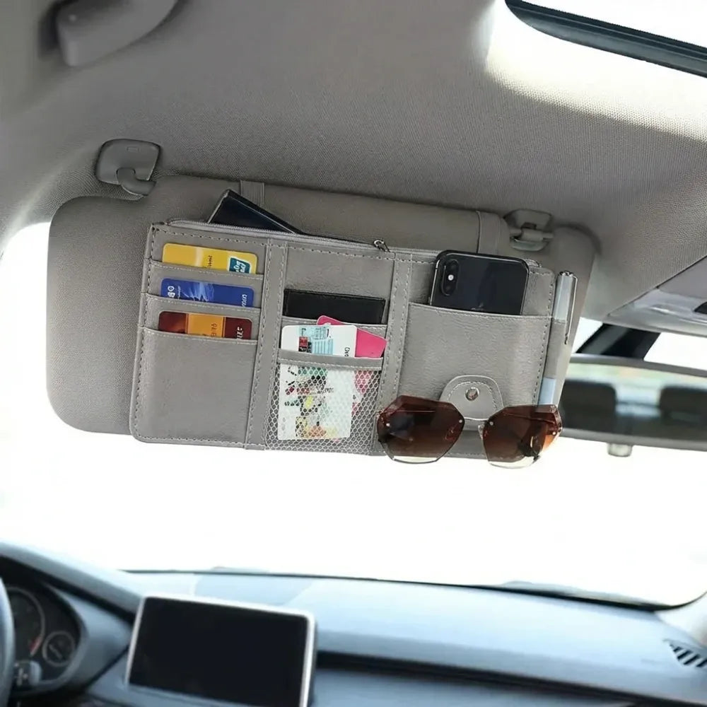 Car visor storage organizer - potential heroes