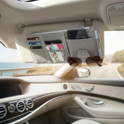 Car visor storage organizer - potential heroes
