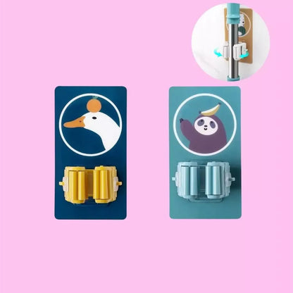 Cartoon mop broom holder - home essentials