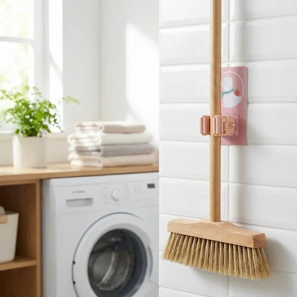 Cartoon mop broom holder - home essentials