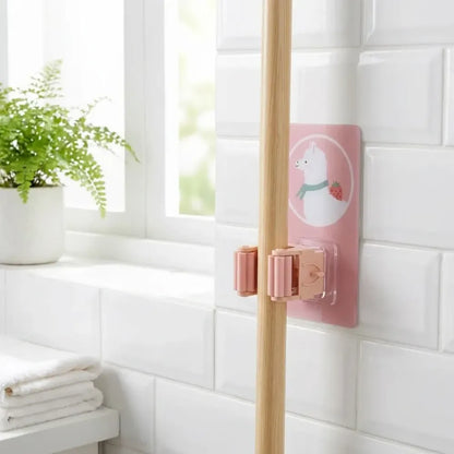 Cartoon mop broom holder - home essentials
