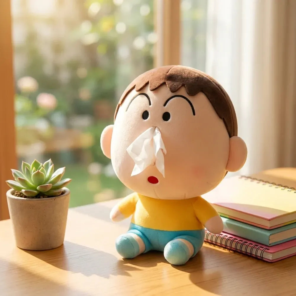 Cartoon plush tissue holder