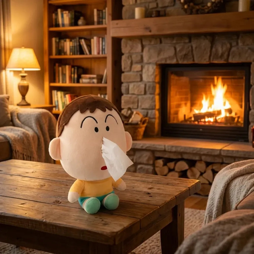 Cartoon plush tissue holder