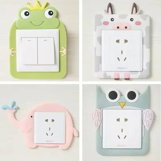 Cartoon power socket stickers – 4 pc