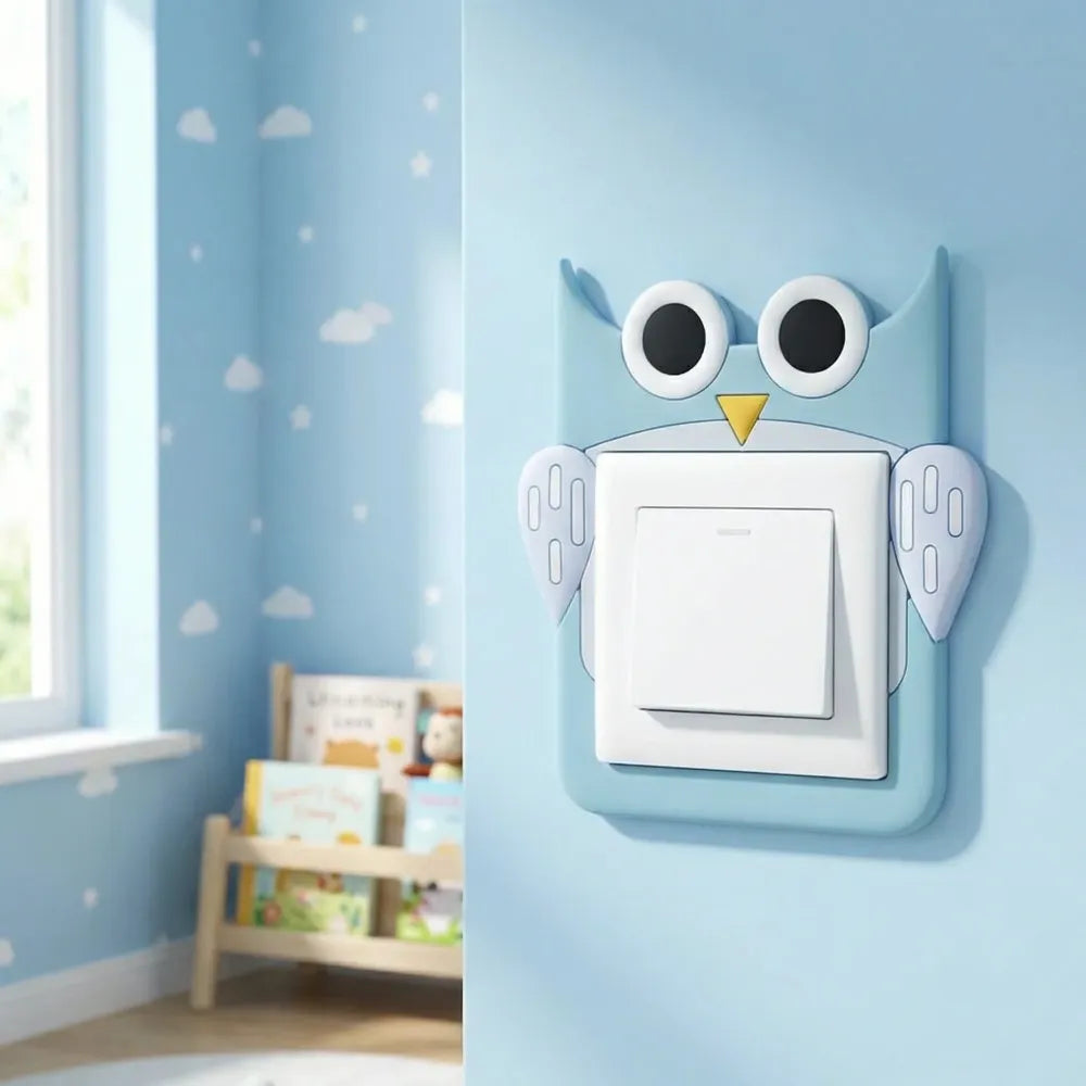 Cartoon power socket stickers – 4 pc