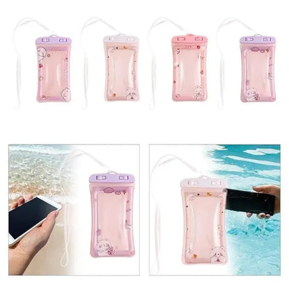 Cartoon waterproof phone pouch