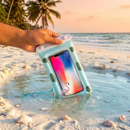 Cartoon waterproof phone pouch