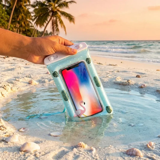 Cartoon waterproof phone pouch