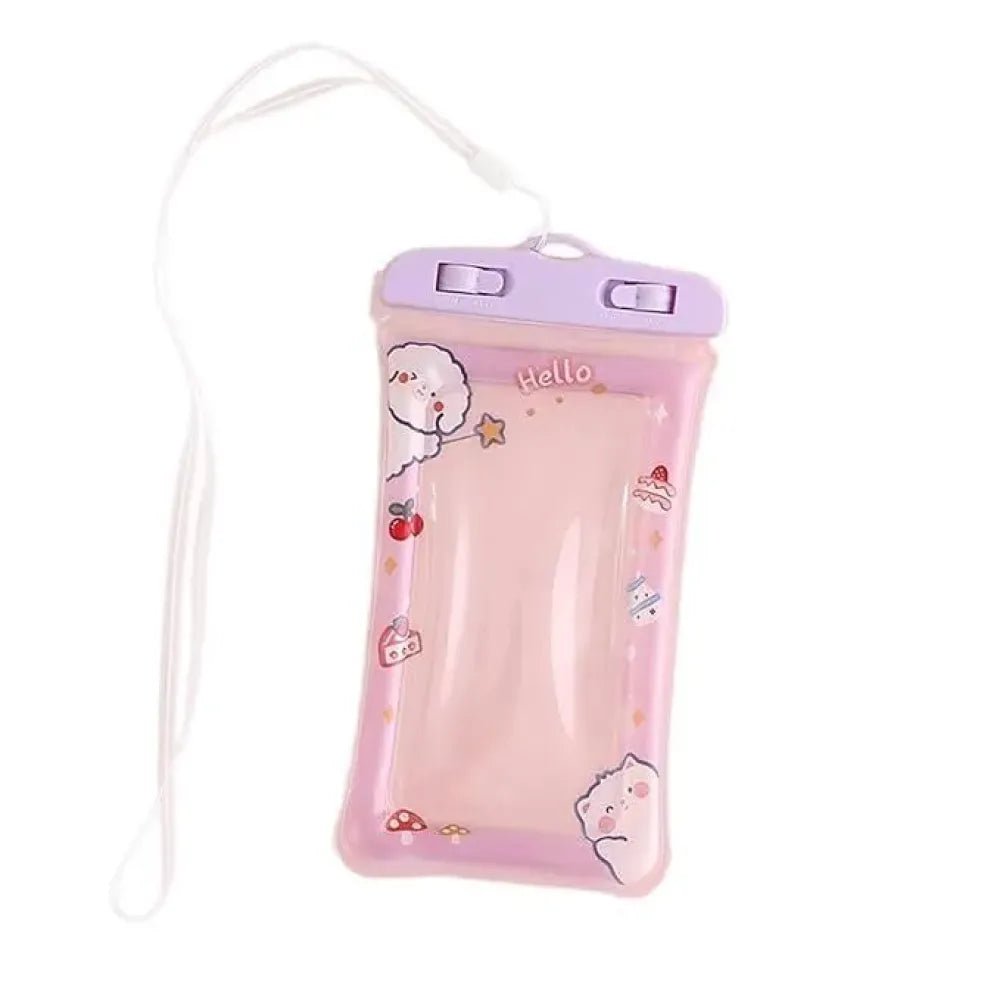 Cartoon waterproof phone pouch
