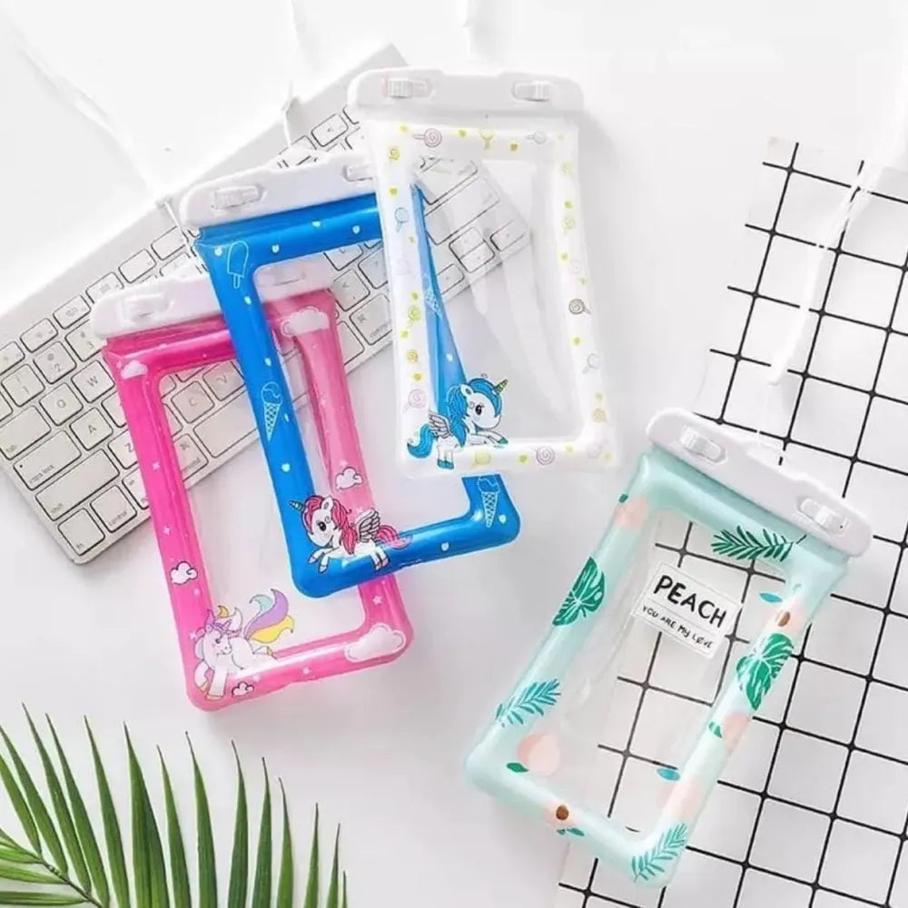 Cartoon waterproof phone pouch