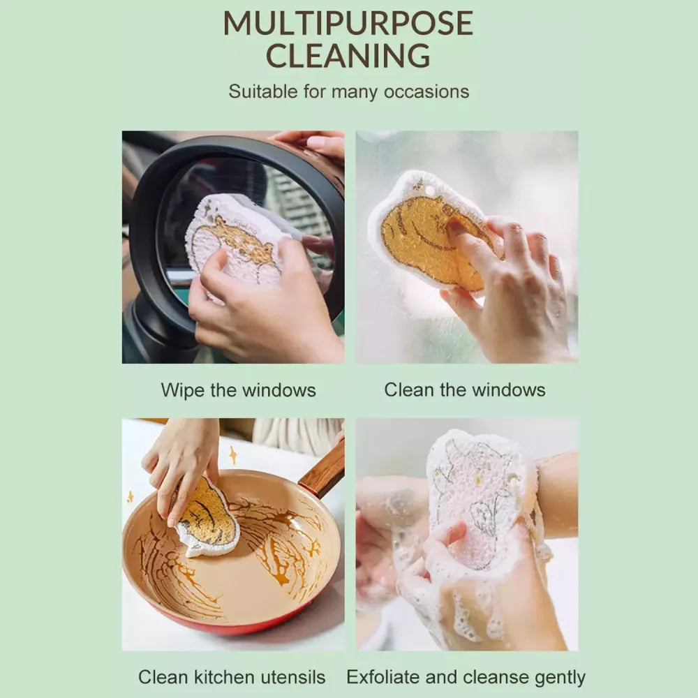 Cartoon wood pulp sponges