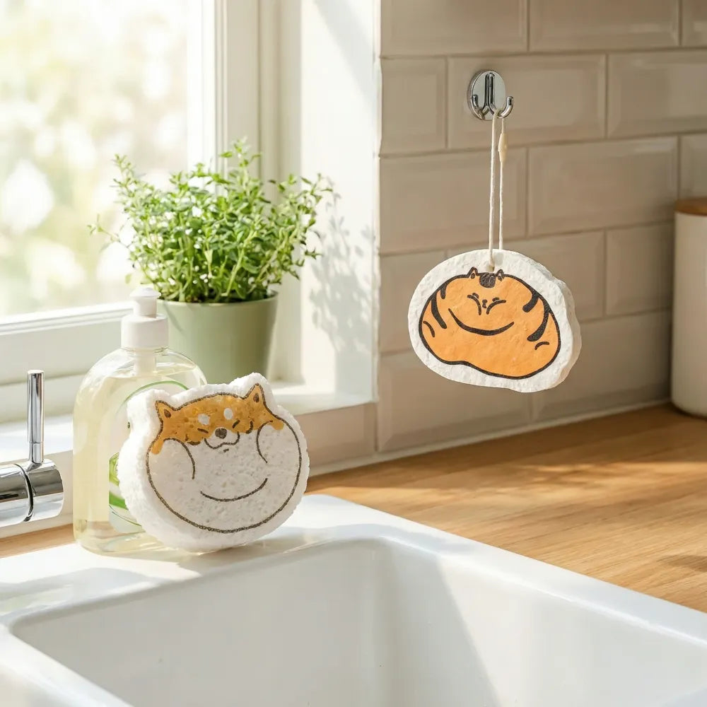 Cartoon wood pulp sponges - home improvement