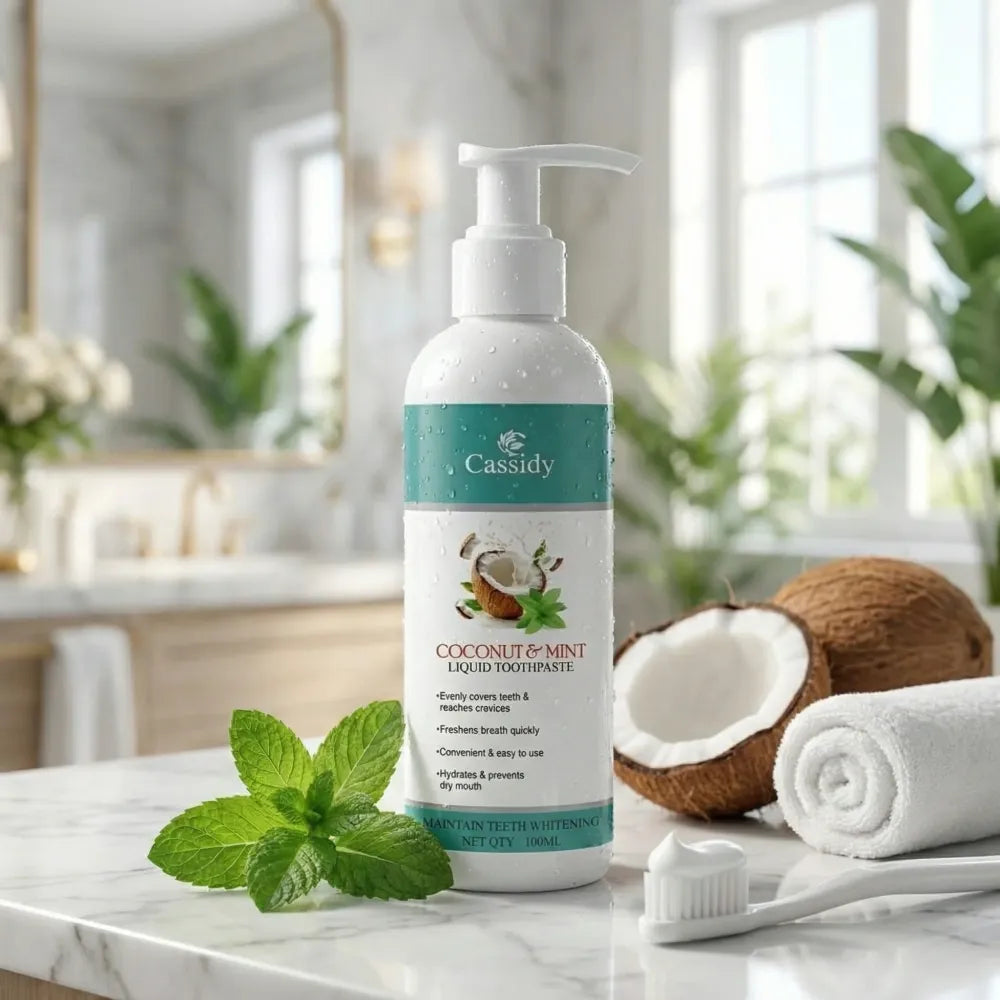 Cassidy coconut & mint liquid toothpaste 100ml (pack of 2)