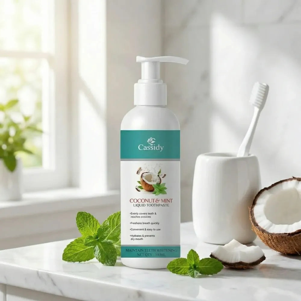 Cassidy coconut & mint liquid toothpaste 100ml (pack of 2)