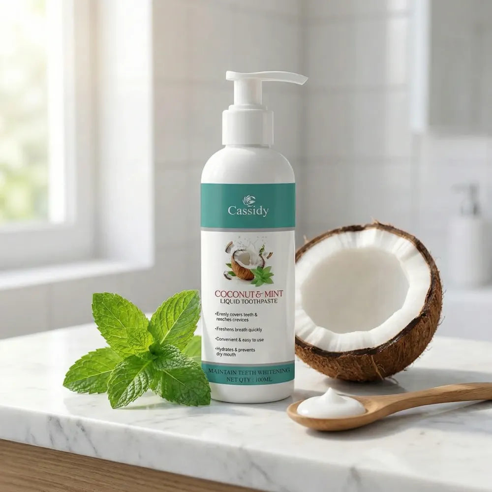 Cassidy coconut & mint liquid toothpaste 100ml (pack of 2)