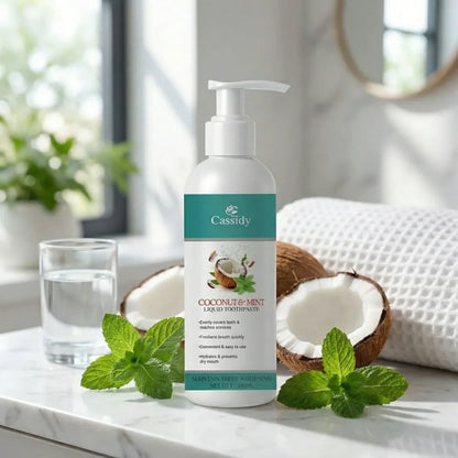 Cassidy coconut & mint liquid toothpaste 100ml (pack of 2)