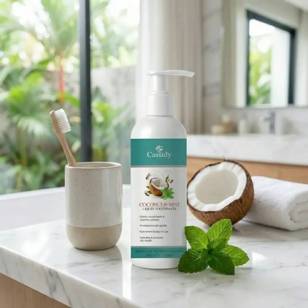 Cassidy coconut & mint liquid toothpaste 100ml (pack of 2)