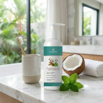 Cassidy coconut & mint liquid toothpaste 100ml (pack of 2)