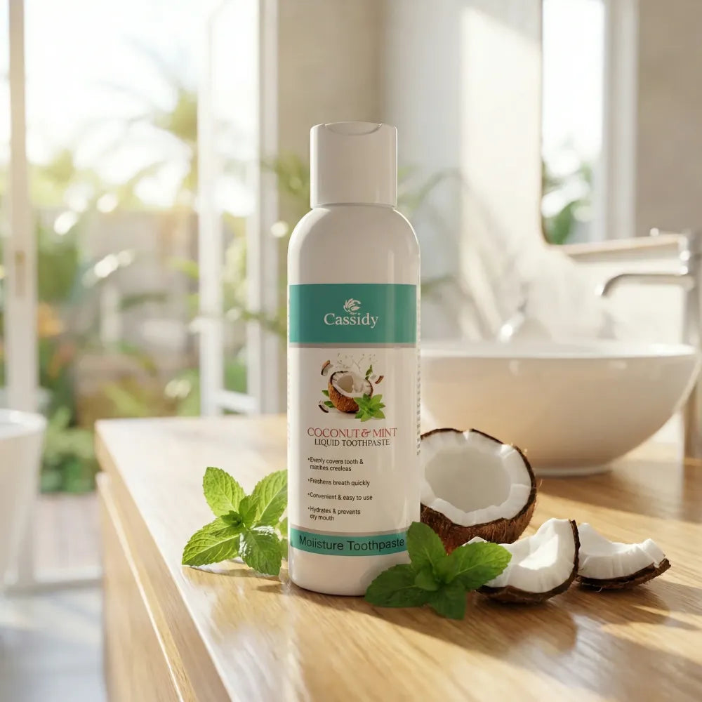Cassidy coconut & mint liquid toothpaste 100ml (pack of 2)