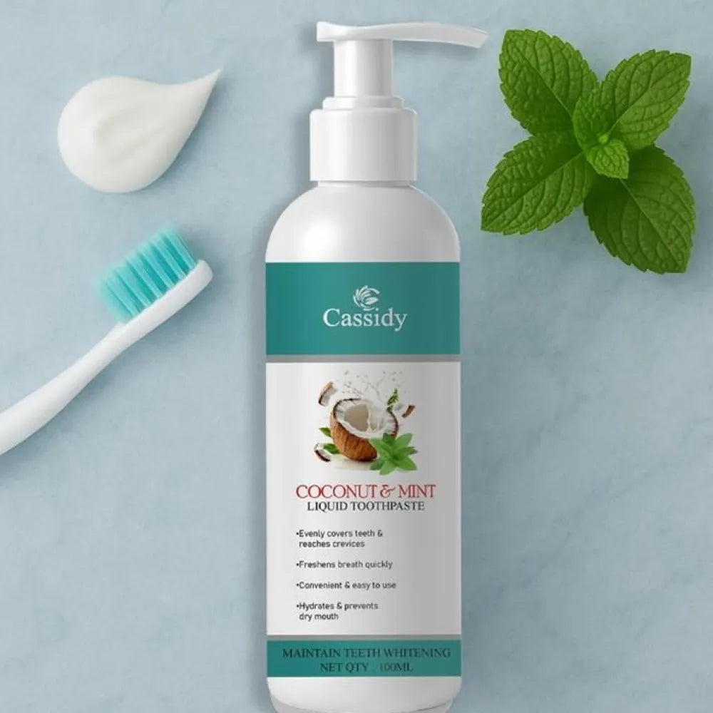 Cassidy coconut & mint liquid toothpaste 100ml (pack of 2)