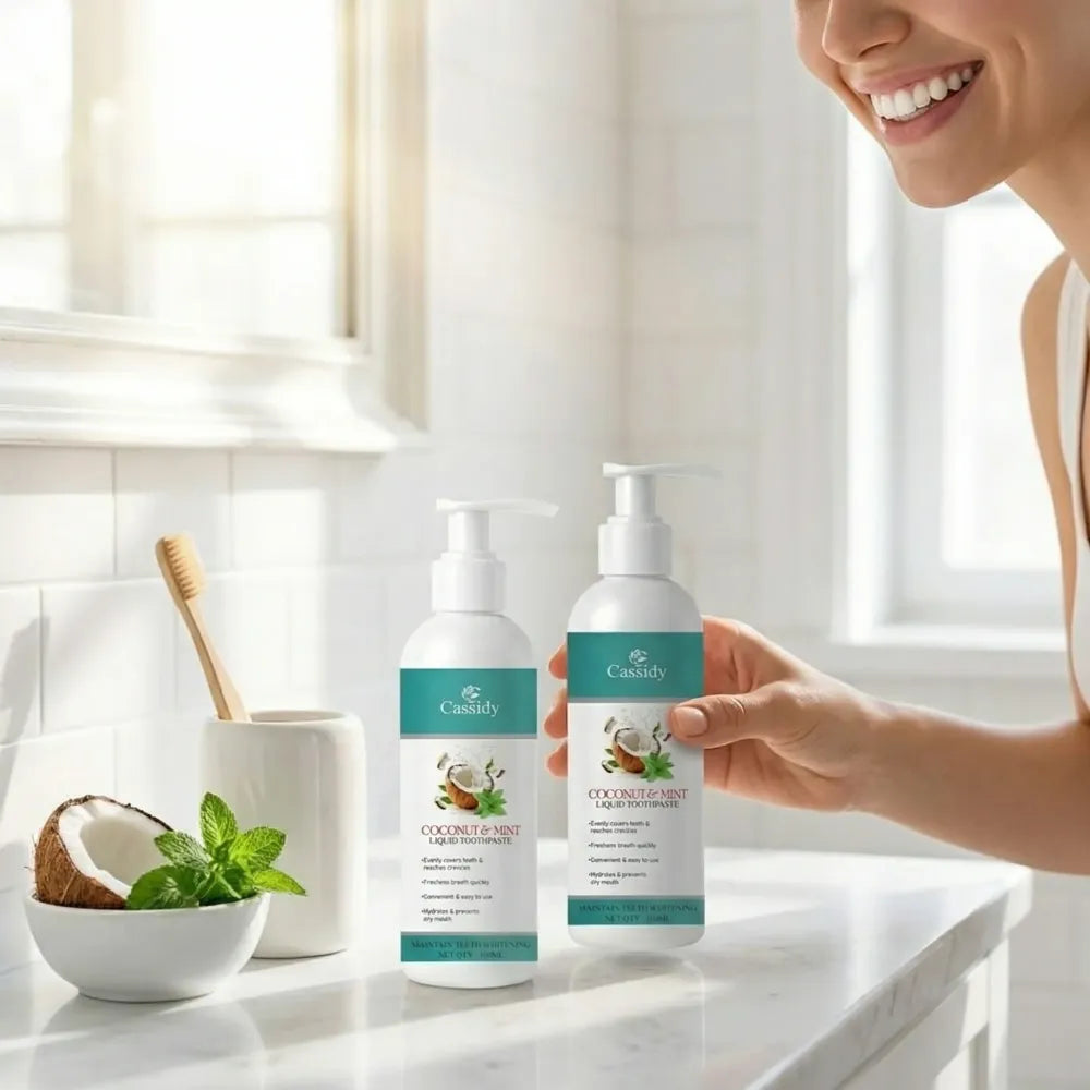 Cassidy coconut & mint liquid toothpaste 100ml (pack of 2)
