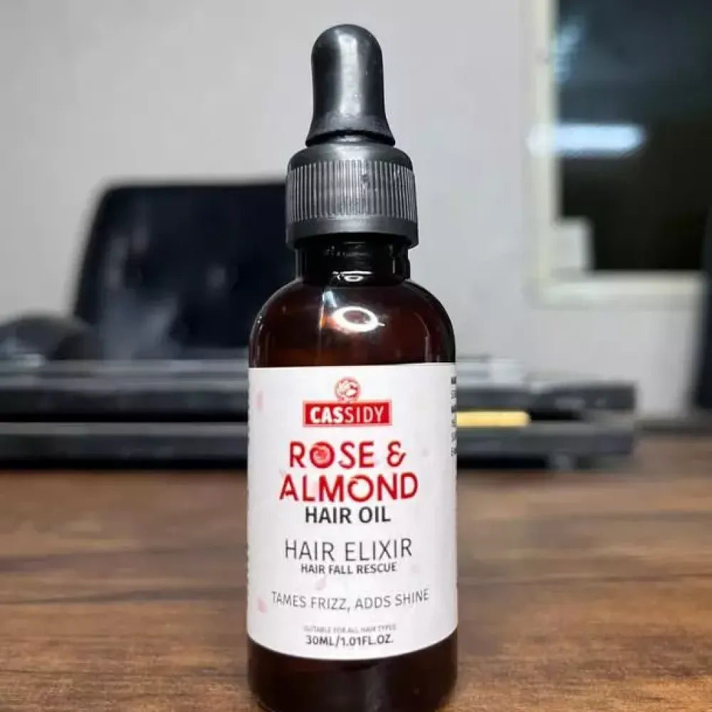 Cassidy rose & almond hair oil - care