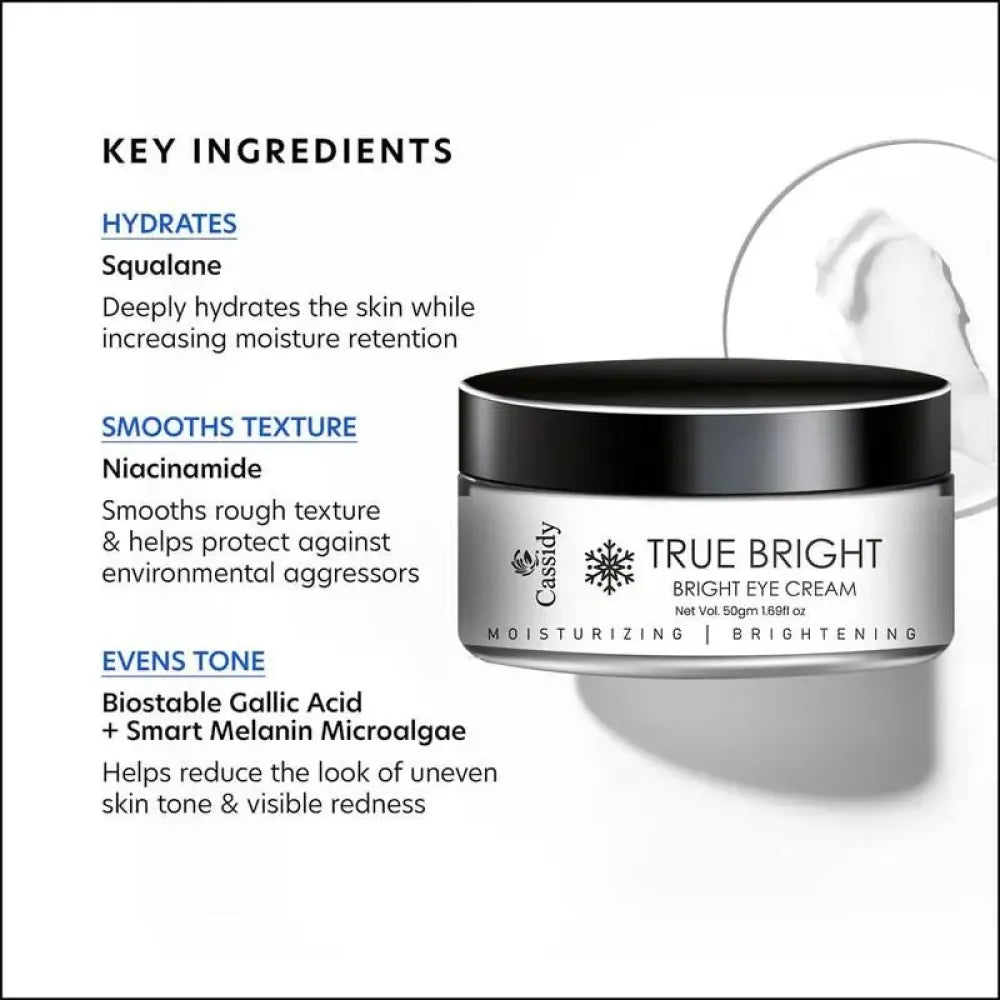 Cassidy true bright eye cream 50g (pack of 2)