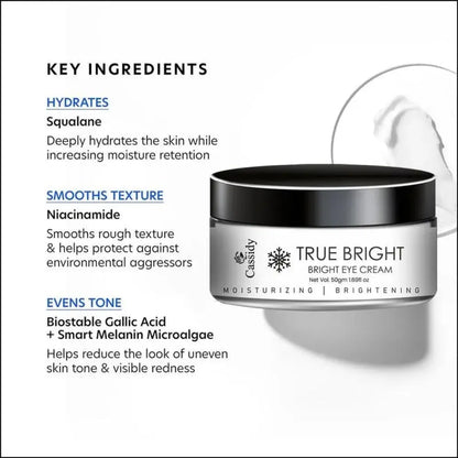 Cassidy true bright eye cream 50g (pack of 2)