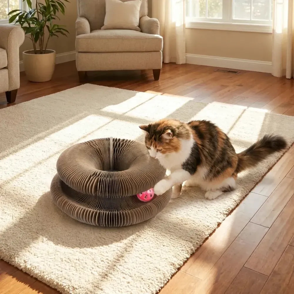 Cat scratching board foldable scratcher