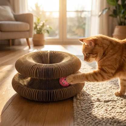 Cat scratching board foldable scratcher