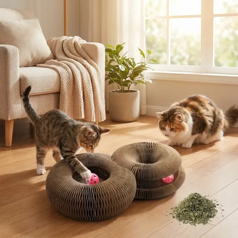 Cat scratching board foldable scratcher