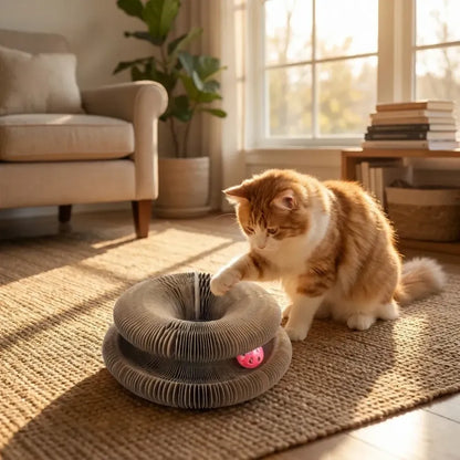 Cat scratching board foldable scratcher
