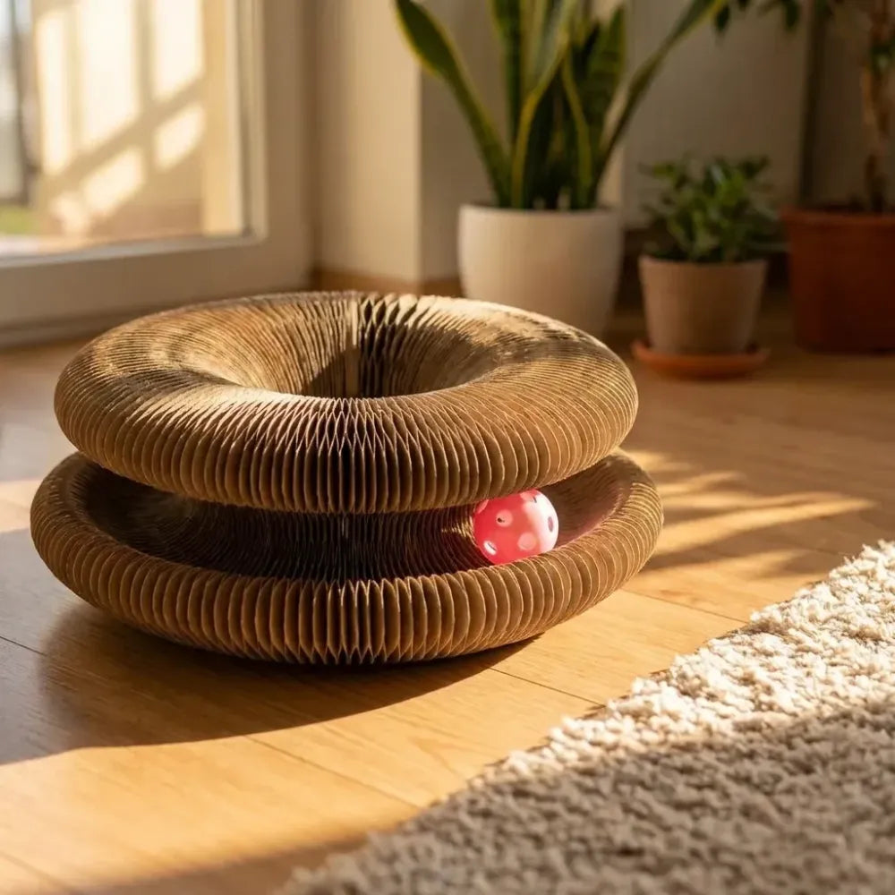Cat scratching board foldable scratcher