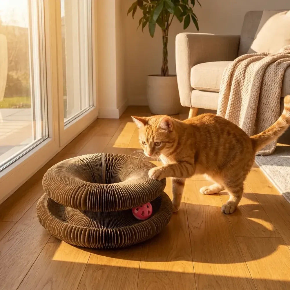 Cat scratching board foldable scratcher