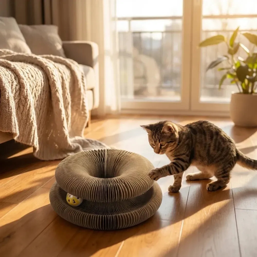 Cat scratching board foldable scratcher