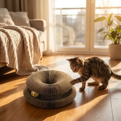 Cat scratching board foldable scratcher