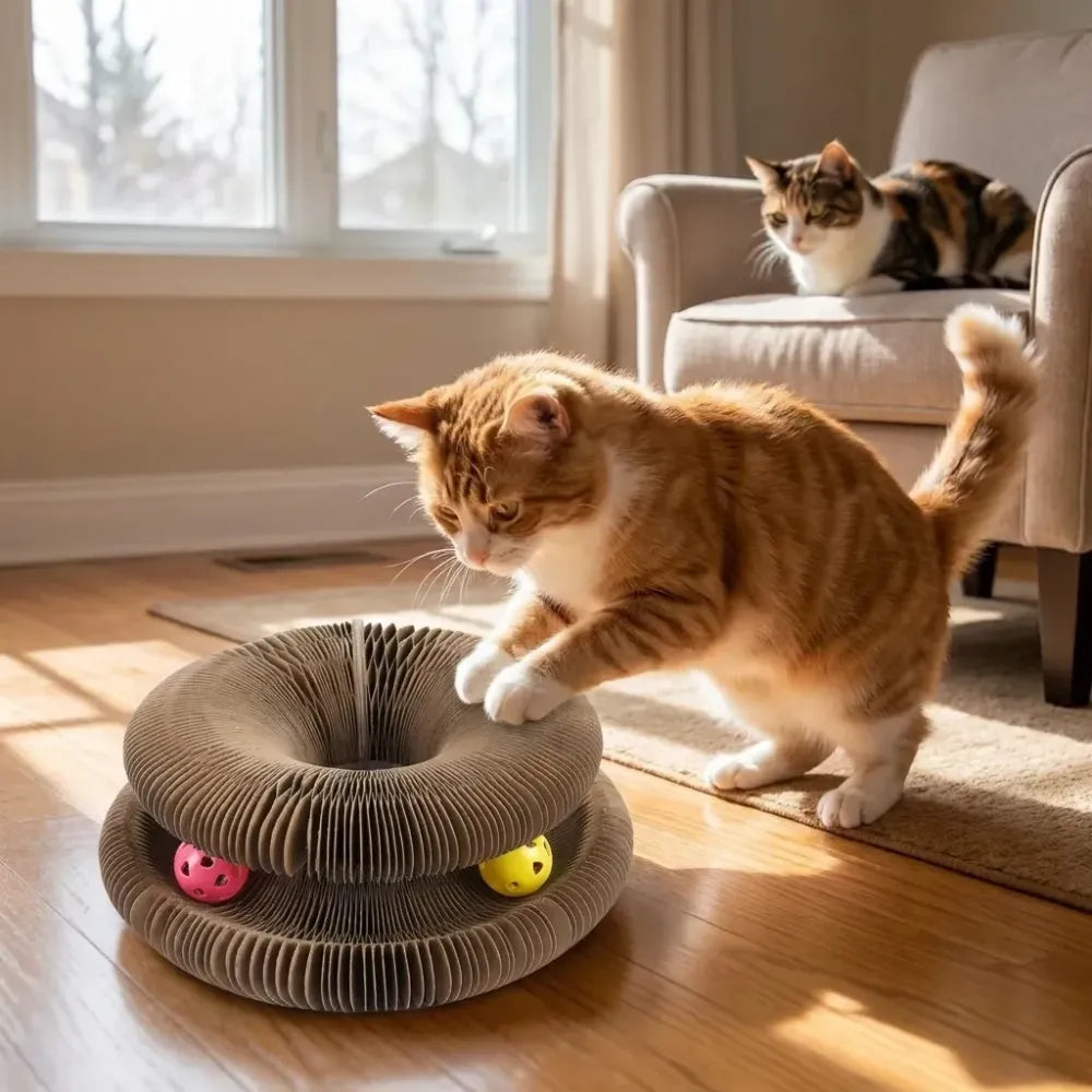 Cat scratching board foldable scratcher