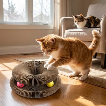 Cat scratching board foldable scratcher