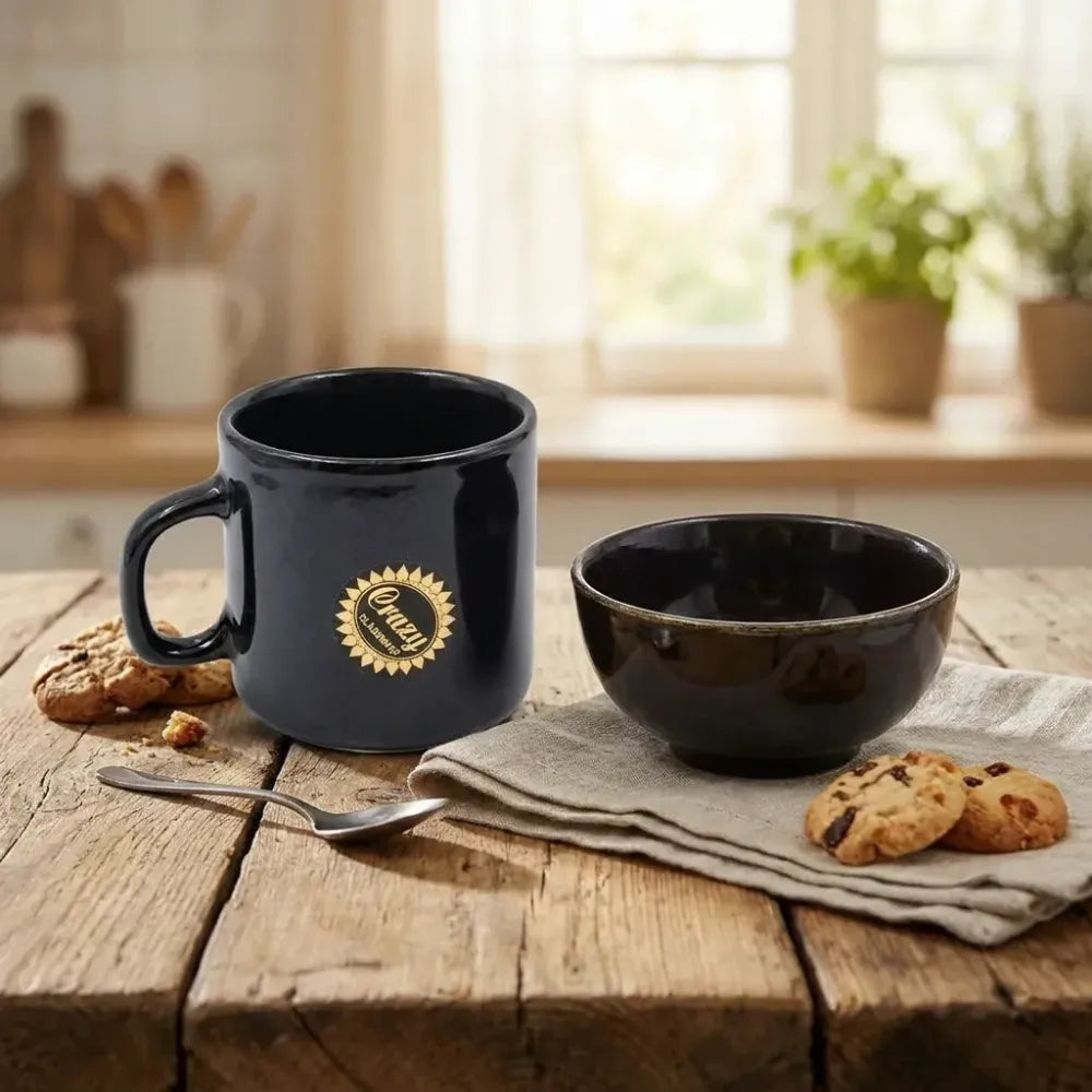 Ceramic tea cup & bowl set - home kitchen