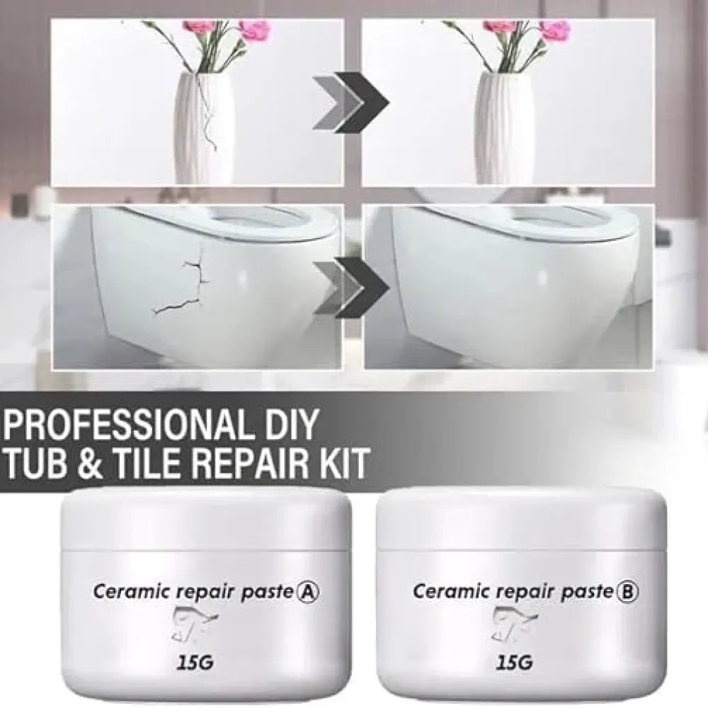 Ceramic tile repair paste (pack of 2)