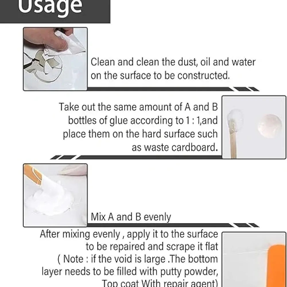 Ceramic tile repair paste (pack of 2)